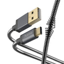 Hama Oplaadkabel Metal USB-A - USB-C 1,5 M Metalen Mantel Antraciet