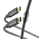 Hama Oplaadkabel Metal USB-C - USB-C 1,5 M Metalen Mantel Antraciet