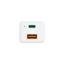 Hama Snellader GaN 1x USB-C PD 1x USB-A QC Mini-oplader 65 W Wit