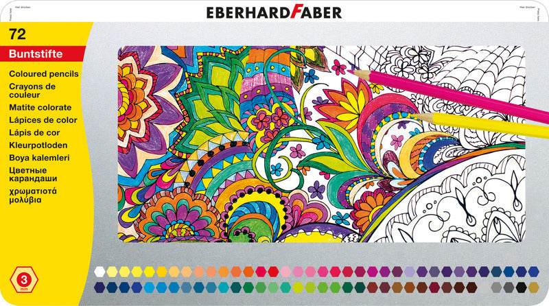 Eberhard Faber EF-514872 Kleurpotloden Metaaletui 72 Stuks