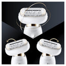 Braun SES9030 Silk-épil 9 Flex Wet and Dry Epilator Wit/Goud