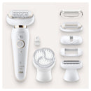 Braun SES9030 Silk-épil 9 Flex Wet and Dry Epilator Wit/Goud