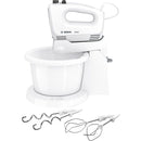 Bosch MFQ2600X CleverMixx Handmixer met Mengkom Wit