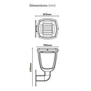 Sylvania 0054040 Gizmo Solar Wall Light Lantern