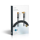 Nedis CSTB40015WT50 Coaxkabel 100 Db Iec (coax) Male - Iec (coax) Female Gun Metal Grey Gevlochten