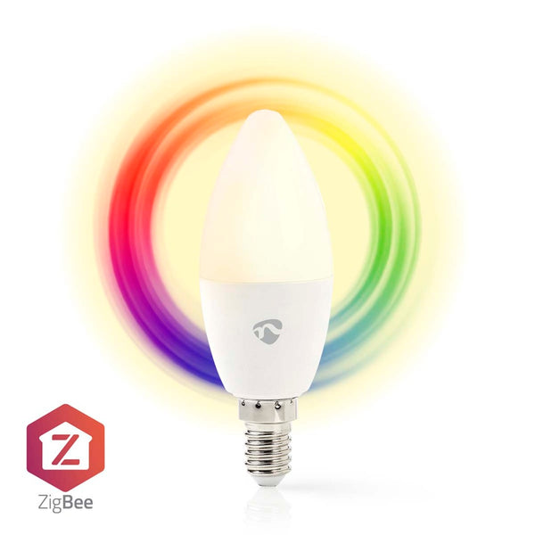 Nedis ZBLC10E14 Smartlife Multicolour Lamp Zigbee 3.0 E14 470 Lm 4.9 W Rgb / Warm Tot Koel Wit 2200