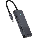Rapoo 8in1 USB-C Multiport Adapter Zwart
