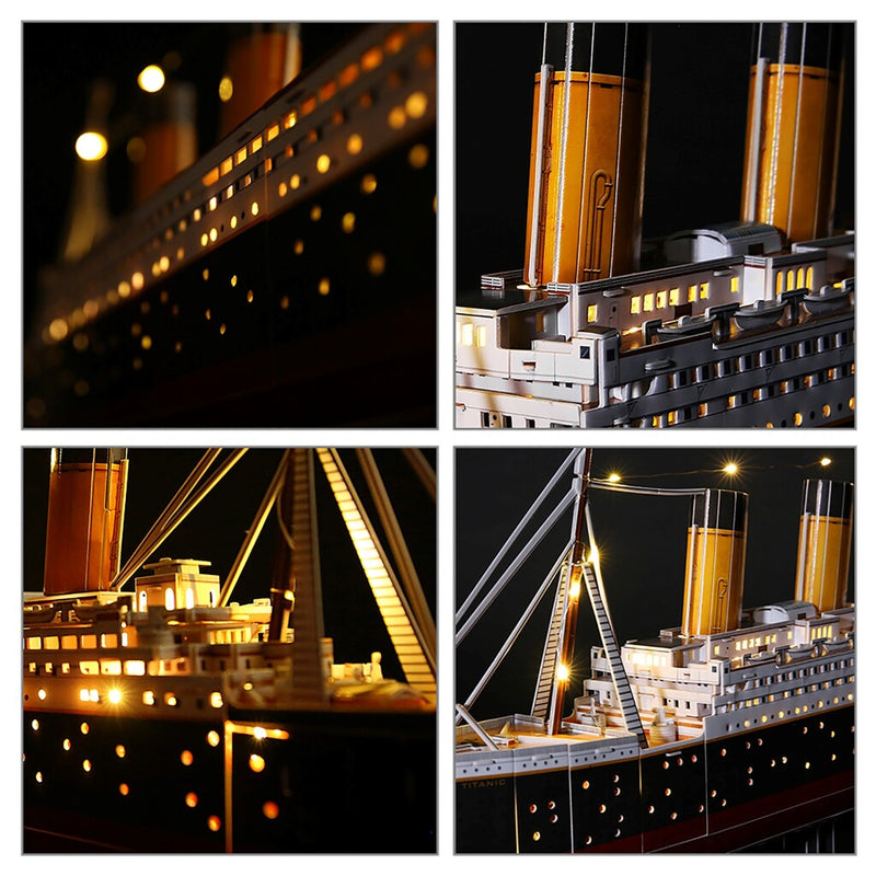 Cubic Fun 3D LED Puzzel Titanic 266 Stukjes