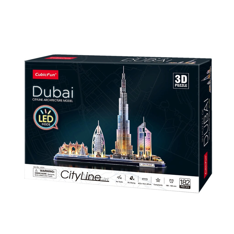 Cubic Fun 3D LED Puzzel Dubai 182 Stukjes