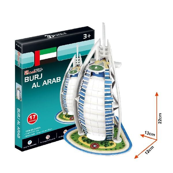Cubic Fun 3D Puzzel Burj Al Dubai 17-delig