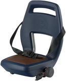 Kinderzitje achter Qibbel 6+ Junior - blauw met bruin kussentje