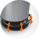 Rotho Paso Pedaalemmer Rond 20L Silver Metallic