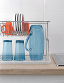 Tomado-Metaltex Silver Afdruiprek 45x31x28Cm 2 Verdiepingen