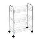 Tomado Metaltex Keuken/Badkamer Opbergtrolley Lugano 41x23x63 cm Wieltjes