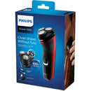 Philips S1333/41 Shaver 1000 Scheerapparaat Zwart/Rood