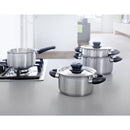 BK Karaat+ Kookpan 20 cm RVS/Zwart