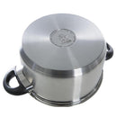 BK Karaat+ Soeppan 24 cm RVS/Zwart