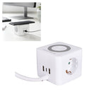 Q-Link Kubus Stekkerdoos + Opladen Wit