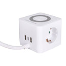 Q-Link Kubus Stekkerdoos + Opladen Wit