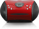 Lenco SCD-24 Radio/CD Speler Rood