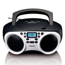 Lenco SCD-501WH Draagbare Radio CD-Speler + Bluetooth Wit/Zwart