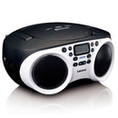 Lenco SCD-501WH Draagbare Radio CD-Speler + Bluetooth Wit/Zwart