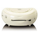 Lenco SCD-12CR Radio-CD Speler Beige/Zilver
