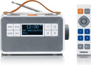 Lenco PDR-065WH Draagbare DAB Radio FM/DAB+/Bluetooth en AUX EASY-functie voor Eenvoudige Bediening