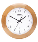 Balance Houten Zendergestuurde Wandklok 32cm Analoog Bruin/wit