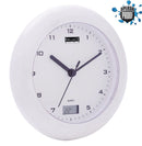 Balance Badkamer Klok met Thermometer 17 cm Analoog Wit
