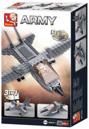 Sluban M38-B0537I 3in1 Gevechtsvliegtuig 125-delig