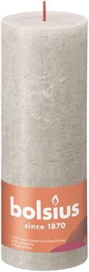 Bolsius Kaars 19x6,8 cm Zand Grijs