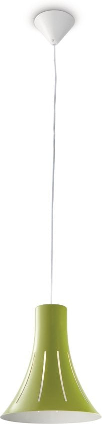 MyLiving - Spey - hanglamp - retro - Ø23x150cm - groen (Incl. E27/15W Eco lamp)