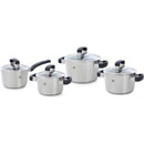 BK Conical Cool Pannenset 4-delig RVS/Glas