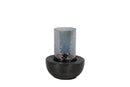 Countryfield Theelichthouder Arlette S geborsteld zwart 16cm