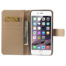 MW Wallet Book Case Glossy Moroccan Patroon voor Apple iPhone 6