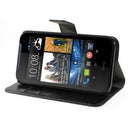 MW Wallet Book Case Zwart voor HTC Desire 310