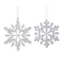 Decoris Kerst Sneeuwvlok Hanger 14 cm Assorti