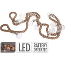 Touw met 10 Lampjes 30 LEDs 3M IP44 Batterij