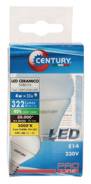Century CLXH1G-041430 Led-lamp E14 Bol 4 W 322 Lm 3000 K