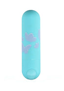 Julia Mini Bullet - Butterfly Print Teal Blue