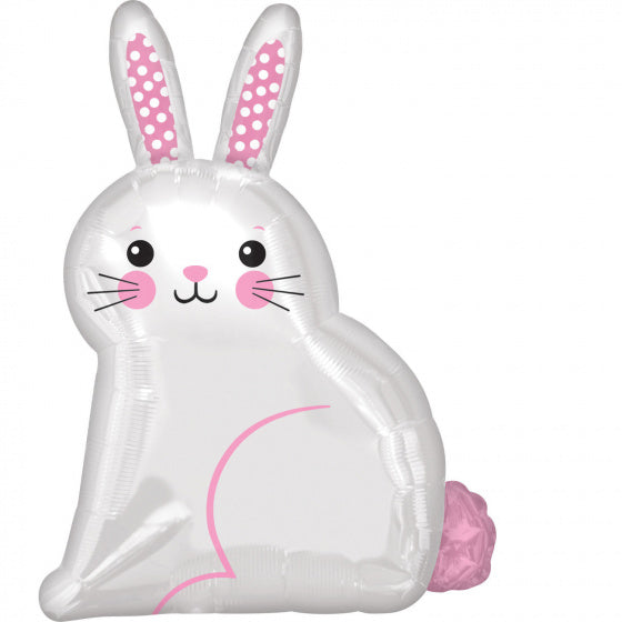 ballon Bunny 55 cm folie wit