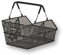 Fietsmand Basil Cento S Flower Multi 36 x 26 x 18 cm - zwart