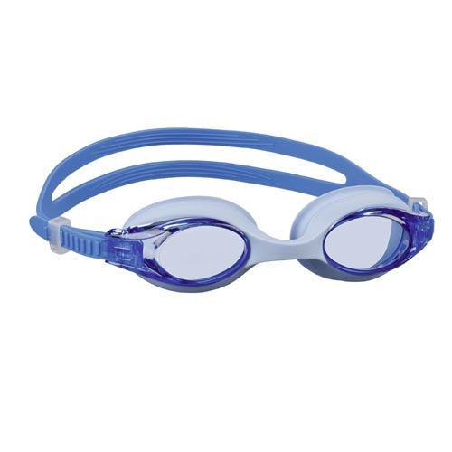 zwembril Tanger siliconen/polycarbonaat blauw one size