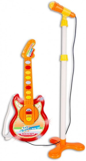 Toyband Baby gitaar met staande microfoon oranje
