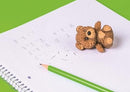gum Beer 5 x 5,5 cm rubber bruin
