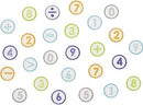 gumset Cijfers 13,5 x 4,5 cm rubber 26-delig