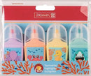 markeerstiften Mini 13 x 12 cm 4 stuks