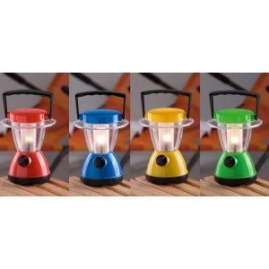 Led Campinglamp in vier verschillende kleuren