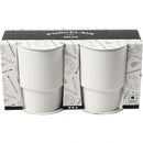 decoreer jouw mok 11 cm / 8,5 cm wit 2 stuks